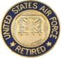 United States Air Force Retired Pin - 14381 (11/16 inch)