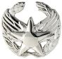 Air Force Commander Badge Bright silver