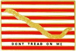 First Navy Jack Don't Tread On Me Pin - 14332 (7/8 inch)