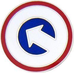 1st Logistic Command Pin - 14672 (7/8 inch)