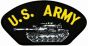 United States Army with Tank Black Patch - FLB1333 (5 1/4 inch)