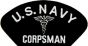 US Navy Corpsman Black Patch - FLB1418 (4 inch)