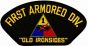 1st Armored Division with "Old Ironsides" Black Patch - FLB1436 (5 1/4 inch)