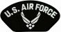 US Air Force Symbol Black Patch - FLB1553 (4 inch)