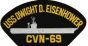 USS Dwight D. Eisenhower CVN-69 Black Patch - FLB1616 (4 inch)