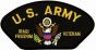 United States Army Iraq Veteran Insignia Black Patch - FLB1646 (5 1/4 inch)