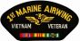 1st Marine Airwing Vietnam Veteran with Ribbons Black Patch - FLB1661 (4 inch)