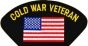 Cold War Veteran with United States Flag Black Patch - FLB1777 (4 inch)