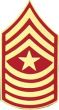 Marine Corps Sergeant Major (SgtMaj / E-9) Rank Insignia Pin - 14394 (1 3/8 inch)