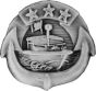 US Navy River Patrol Force Pin - ANTIQUE SILVER - 14304ANSI (3/4 inch)