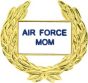 United States Air Force Mom with Wreath Pin - 14360 (1 1/8 inch)
