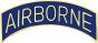 US Army Airborne Tab Pin 1 1/8" - BLUE - 14895BU