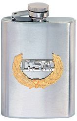 DISC/  6oz Flask - CSA Badge - 8872