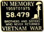 Vietnam In Memory Pin - 15843 (7/8 inch)