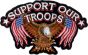 Support Our Troops Back Patch (4 X 3 inch) - FLC1918