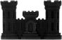 Corps of Engineer Castle Pin - BLACK - 14868BK (1 1/4 inch)