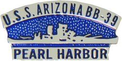 USS Arizona BB-39 Pearl Harbor Pin - 14967 (1 1/8 inch)