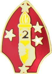 2nd Marine Division Pin - 15758 (7/8 inch)