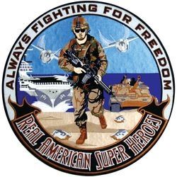 Real American Super Hereos Back Patch (12 x 12") - FLE1700