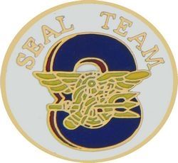 US Navy Seal Team 8 Insignia Pin - 14120 (7/8 inch)