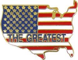 The Greatest United States Pin - 14884 (1 1/4 inch)