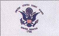 US Coast Guard 1 Sided Screen Printed Flag 2' X 3' - SFC65