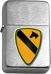 Brushed Chrome 1st Cavalary Division Star Lighter - 3414653