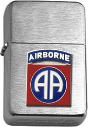 Brushed Chrome 82nd Airborne Division Star Lighter - 3414674