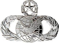 Air Force Master Supply & Fuels Badge in Silver - 250181 (1 3/4 inch)