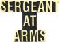 Sergeant at Arms Script Pin - 14208 (1 1/4 inch)