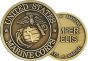 United States Marine Corps Insignia Challenge Coin - 22300 (38MM inch)