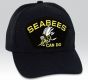 US Navy Seabees Can Do Insignia Black Ball Cap Import - 661196
