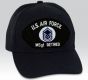 US Air Force Master Sergeant (MSgt/E-7) Retired Black Ball Cap Import - 661584