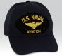 US Naval Aviation Insignia Black Ball Cap Import - 661591