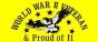 WW II Veteran Proud of It Window Sticker - W154