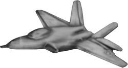 F-22 Aircraft Pin - 14234 (1 1/4 inch)