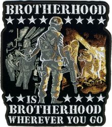 Brotherhood Wherever You Go Back Patch (5 x 6 inch) - FLD1906