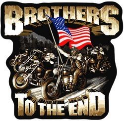 Brothers to the End Back Patch (4 3/4" x 5 ) - FLC1859