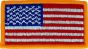 US Flag 3 1/4 x 1 3/4 sew - 091403