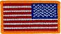 US Flag left 3 1/8 x 1 3/4" SEW ONLY - 091411
