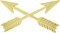 Special Forces Crossed Arrows Cutout Pin - 14555 (1 3/8 inch)