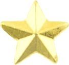 Gold Star Attachment for Mini Medals - 2508 ((1/8) inch)