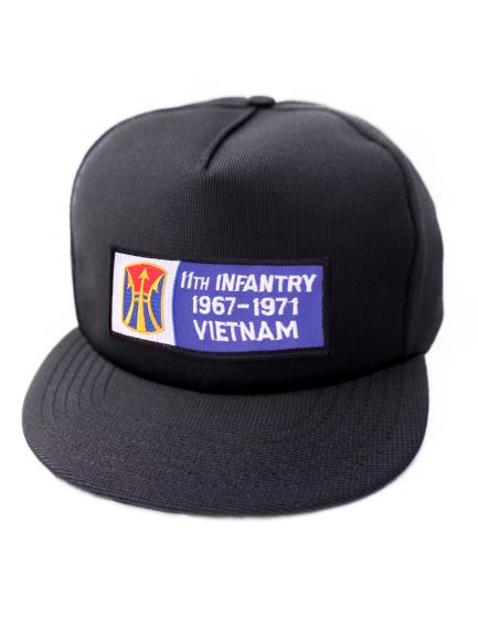 11th Infantry Division 1967 - 1971 Vietnam Black Ball Cap US Made - 771158