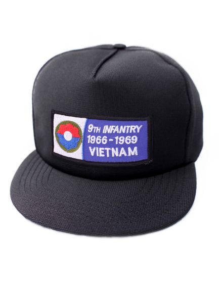 9th Infiantry 1966 - 1969 Vietnam Black Ball Cap US Made - 771163