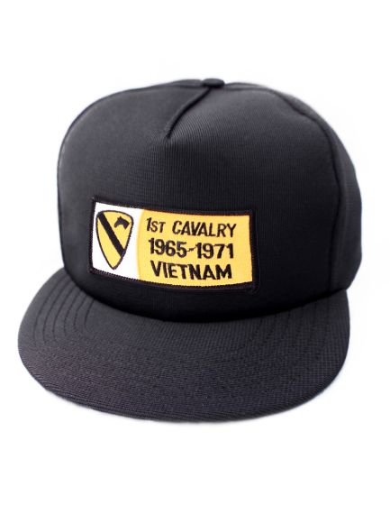 1st Cavalry Division 1965 - 1971 Vietnam Black Ball Cap US Mdae - 771177