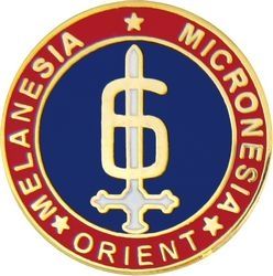 6th Marine Division Pin - 14983 (7/8 inch)