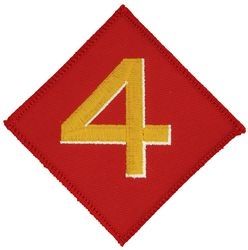 4th Marine Division Small Patch - FL1289 (2 1/2 inch)
