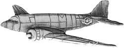 C-47 Aircraft Pin - 15025 (1 1/4 inch)