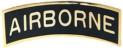 Army Airborne Tab Metal Pin - 250510 (2 1/2 inch)