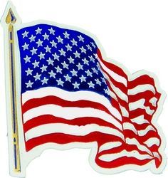 Wavy US Flag Magnet - 98016